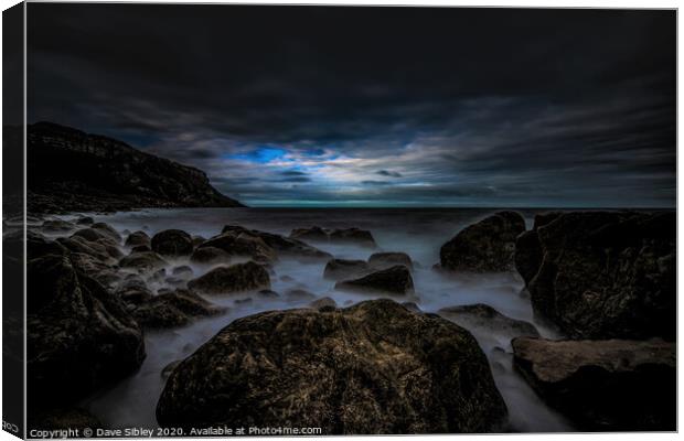 Moody Seascape Canvas Print by Dave Sibley