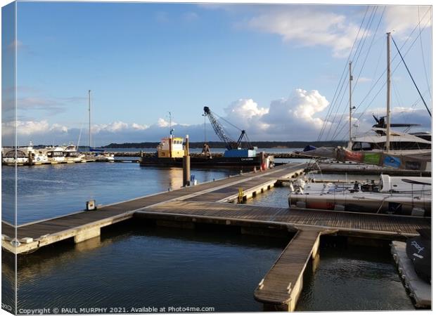 Harbour sky Canvas Print by PAUL MURPHY