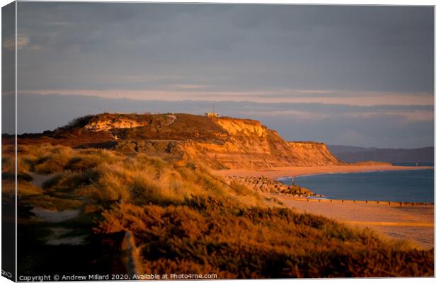 Sunset casting Canvas Print by Andrew Millard