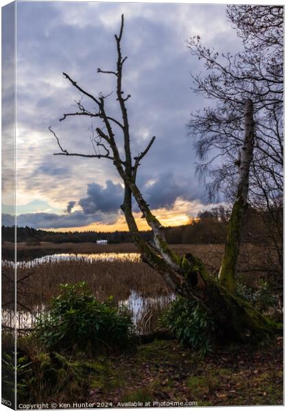 By the Loch Canvas Print by Ken Hunter