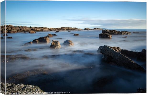 Misty Foreshore Canvas Print by Ken Hunter