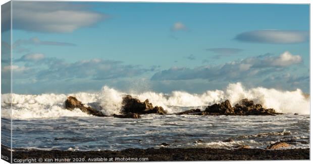 Wild Beach Canvas Print by Ken Hunter