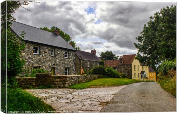 Lawrenny Village, Pembrokeshire  Canvas Print by Paddy Art