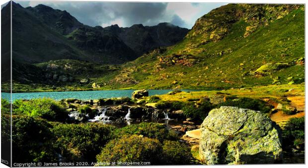 One the level with a Lac of Tristaina  Canvas Print by James Brooks