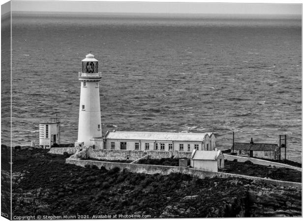 South Stack lighthouse, Anglesey, Wales Canvas Print by Stephen Munn