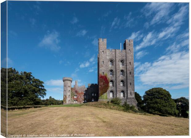 Penrhyn Castle, Snowdonia, Wales Canvas Print by Stephen Munn