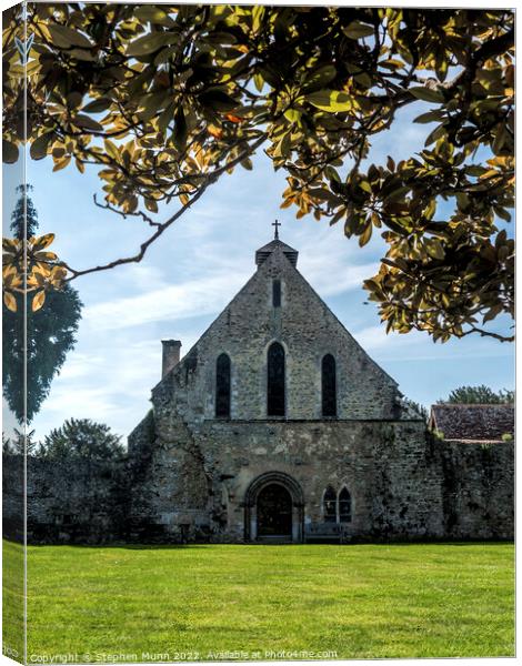 Beaulieu Abbey Church Canvas Print by Stephen Munn