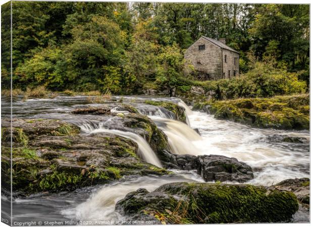 Mill by the river Canvas Print by Stephen Munn