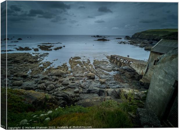 The old lifeboat station on Lizard Point, Cornwall Canvas Print by Michael Shannon
