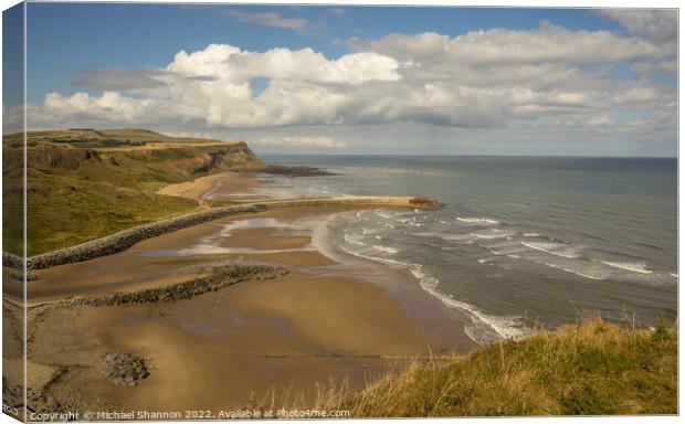 Skinningrove on the Cleveland / North Yorkshire Co Canvas Print by Michael Shannon