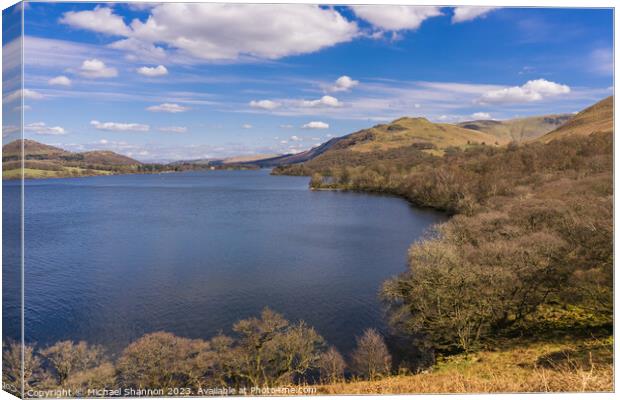 Ullswater, English lake District Canvas Print by Michael Shannon