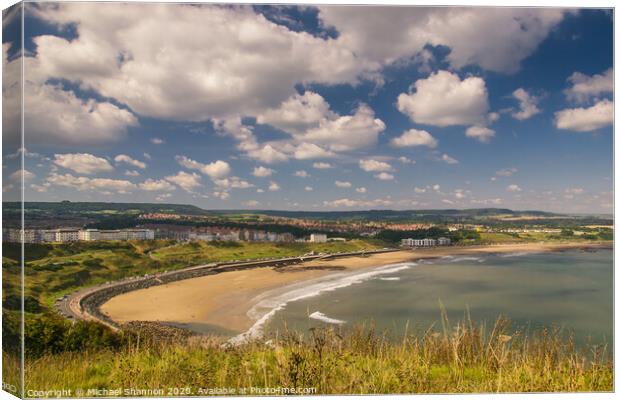 Scarborough North Bay Canvas Print by Michael Shannon