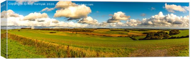 A panoramic view of Dorset Canvas Print by Roy Hornyak