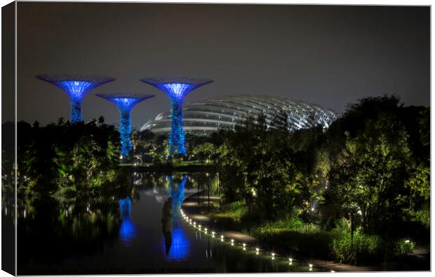  The Spectacular Gardens by the Bay! Canvas Print by Fiona Turnbull