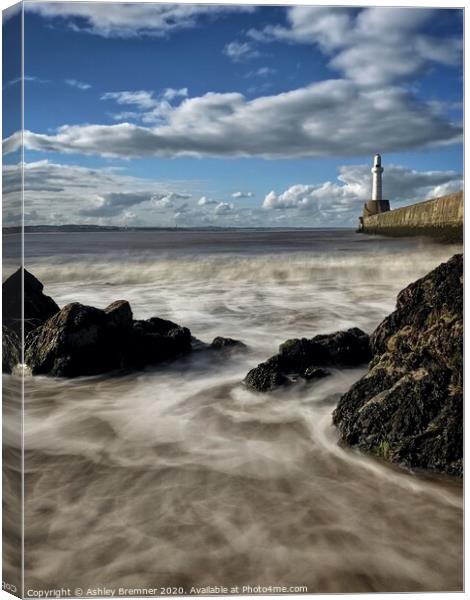 Aberdeen Lighthouse Canvas Print by Ashley Bremner