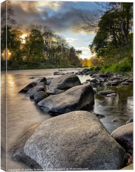 River Don Canvas Print by Ashley Bremner