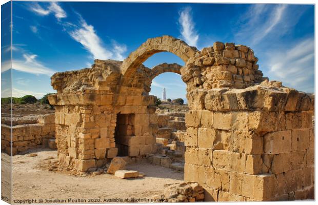 Archaeological Ruins in Paphos Canvas Print by Jonathan Moulton
