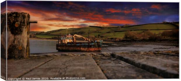 The colours of sunset Canvas Print by Paul James