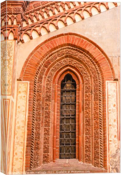 window of gothic style Canvas Print by daniele mattioda