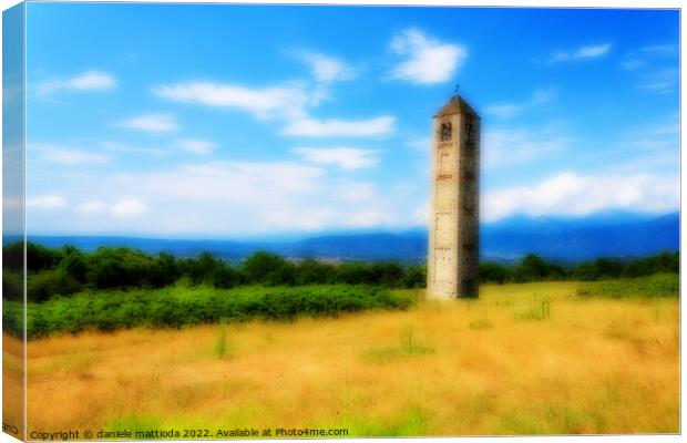 EFFECT ORTON on medieval stone tower of Saint Martin called 