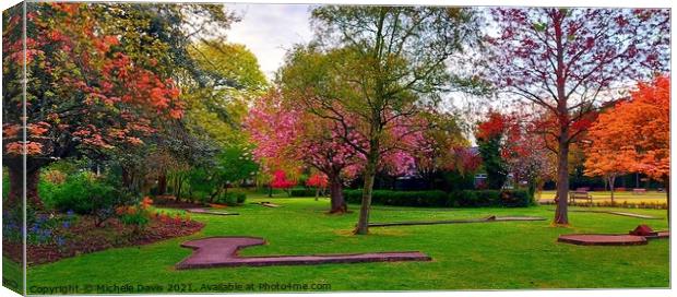 Spring in Lowther Gardens Canvas Print by Michele Davis