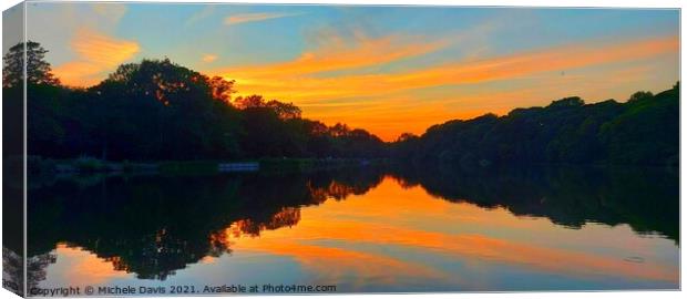 Yarrow Valley Sunset Canvas Print by Michele Davis