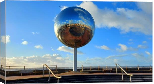 Mirror Ball, Blackpool Canvas Print by Michele Davis