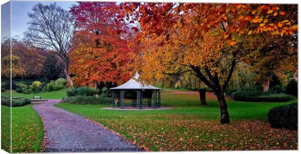 Autumn, Avenham and Miller Park Canvas Print by Michele Davis
