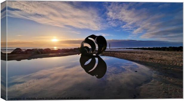 Mary's Shell Reflections Canvas Print by Michele Davis