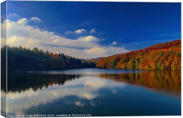Linacre Reservoir  Canvas Print by AJS Photography