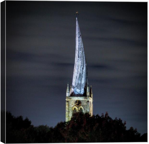 The Crooked Spire  Canvas Print by AJS Photography
