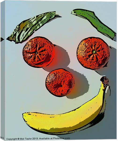 FRUITFACE   (POSTERIZED) Canvas Print by Mal Taylor Photography