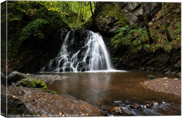 Enchanting Cascades of Fairy Glen Canvas Print by Mike Byers