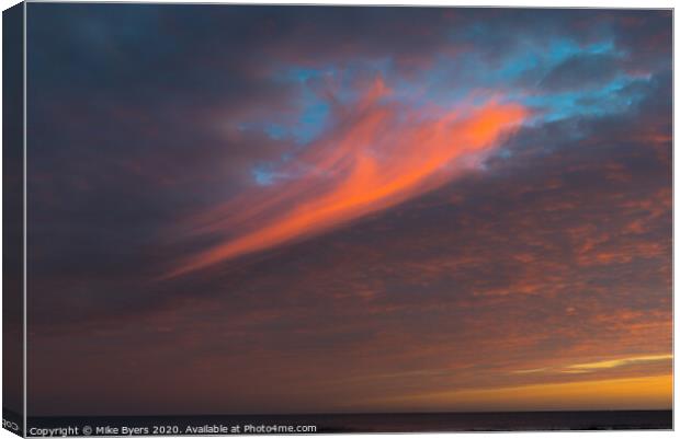 "Ethereal Dance of Sunrise Clouds" Canvas Print by Mike Byers
