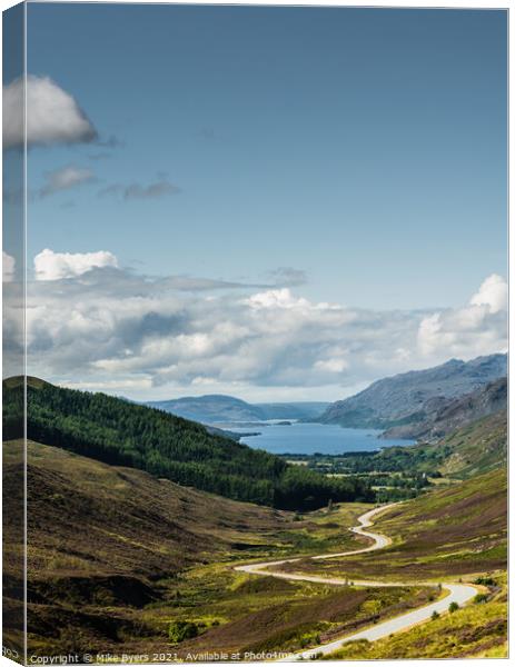 Loch Maree Canvas Print by Mike Byers