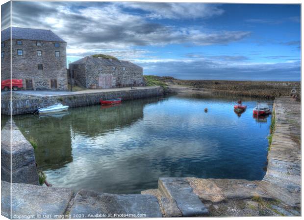 Serene Beauty of Portsoy Harbour Canvas Print by OBT imaging