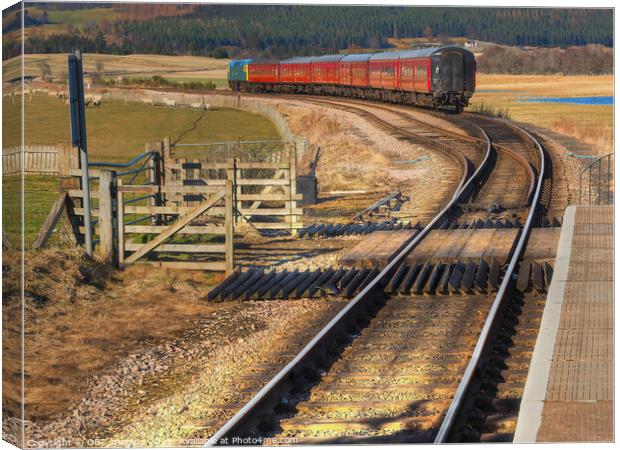 Scotland Strathspey Broomhill Railway Station 1863 Aviemore Highland Hold Up On The Line 2016 Canvas Print by OBT imaging