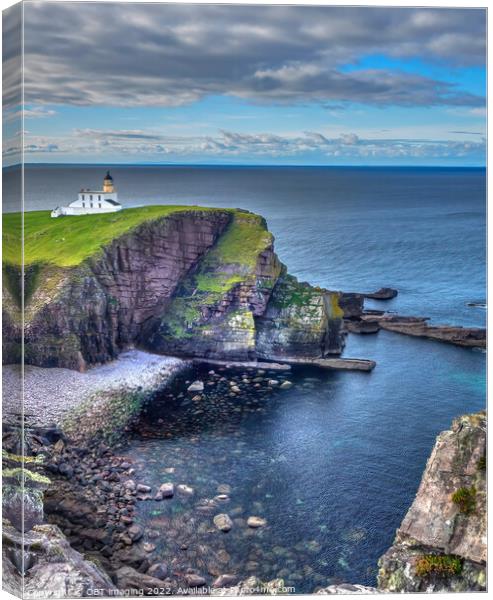Stoer Lighthouse Sutherland Scottish Highlands Canvas Print by OBT imaging