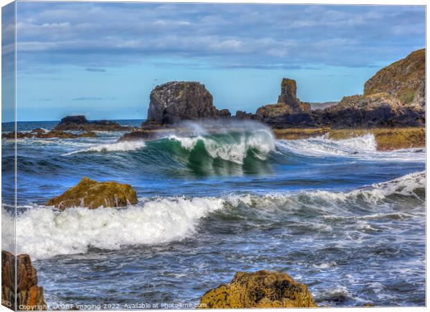 The Wave Tarlair MacDuff North East Scotland Canvas Print by OBT imaging