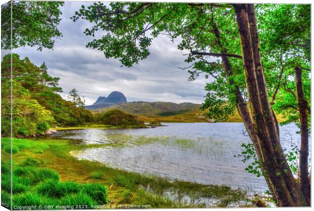 Suliven Mountain Assynt Highland Scotland Canvas Print by OBT imaging