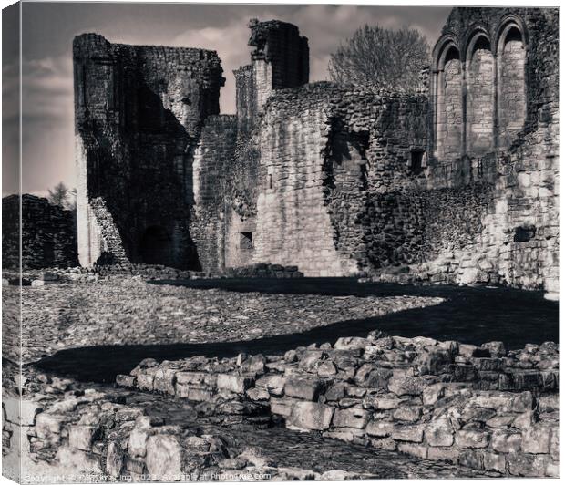 Kildrummy Castle Ruin 1250 Aberdeenshire Scotland  Canvas Print by OBT imaging