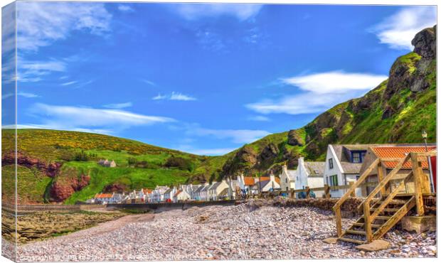 Pennan Aberdeenshire North East Scotland  Canvas Print by OBT imaging