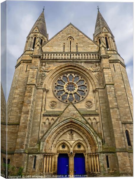 Kelvinside Hillhead Parish Church Glasgow City 1876 Canvas Print by OBT imaging