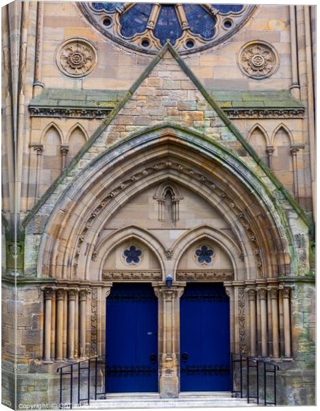 Kelvinside Hillhead Parish Church Glasgow City 1876 Canvas Print by OBT imaging