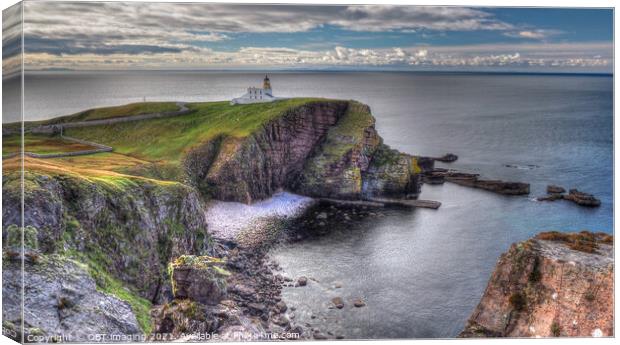 Stoer Head Lighthouse Near Lochinver North West Sc Canvas Print by OBT imaging