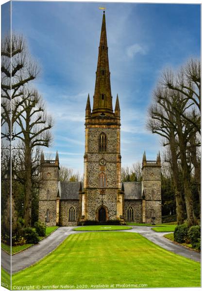 Hillsborough Parish Church - Northern Ireland  Canvas Print by Jennifer Nelson
