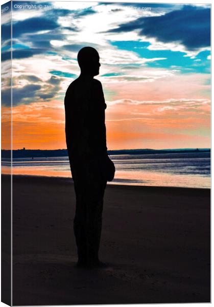 Antony Gormley’s Another Place Canvas Print by James Davies