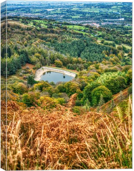 Tranquil Autumn Reflections Canvas Print by Lee Kershaw