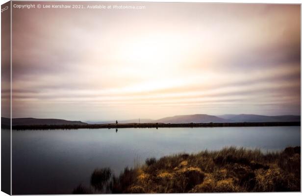 Serene Dusk Reflections at Keepers Pond Canvas Print by Lee Kershaw