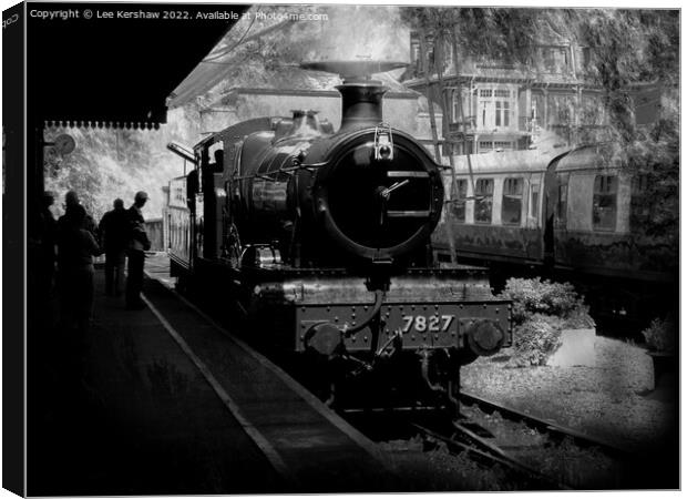 "Timeless Beauty: Dartmouth Steam 7827" Canvas Print by Lee Kershaw